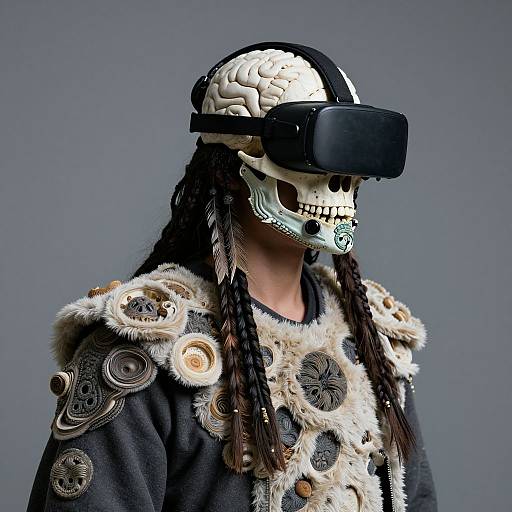 Biomechanoid Shaman with Fungal Exoskeleton