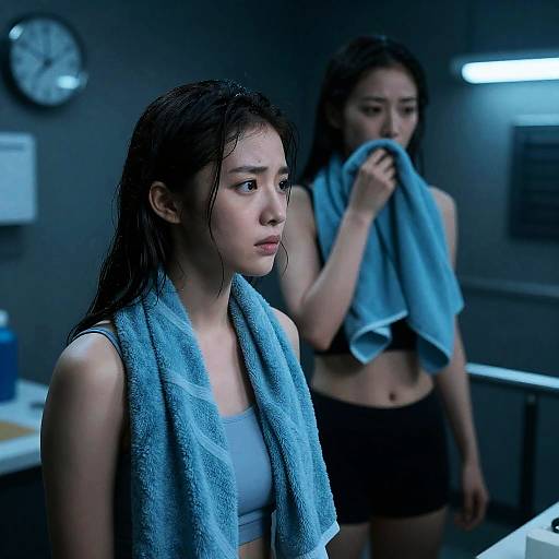 Intimate Industrial Portrait of Two Women