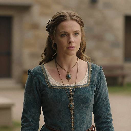 Medieval Woman with Necklace