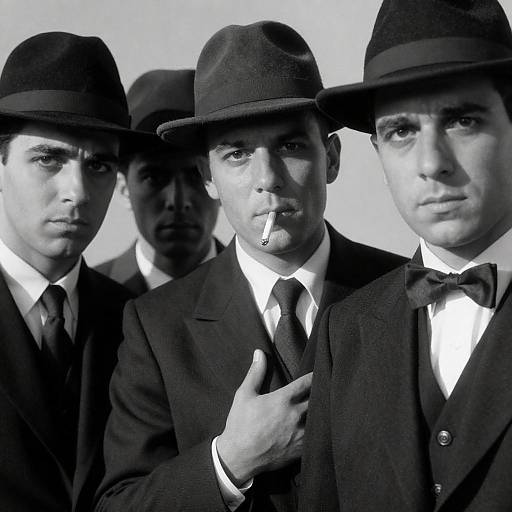 Dramatic Black and White Portrait