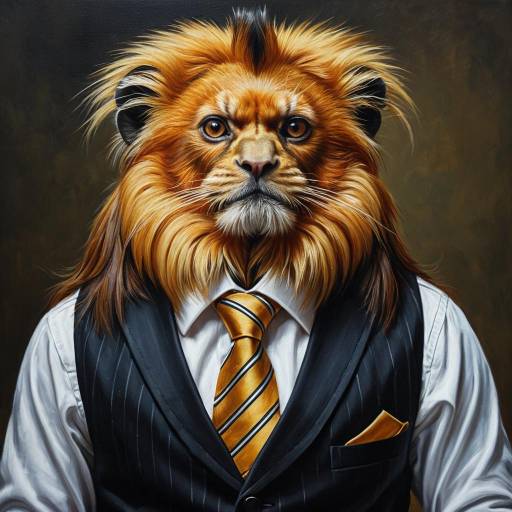 Golden Lion Tamarin in Formal Attire