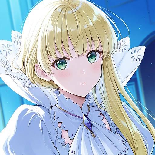 Illustration of Asseylum vers allusia, aldnoah.zero in the style of Miyabi akino