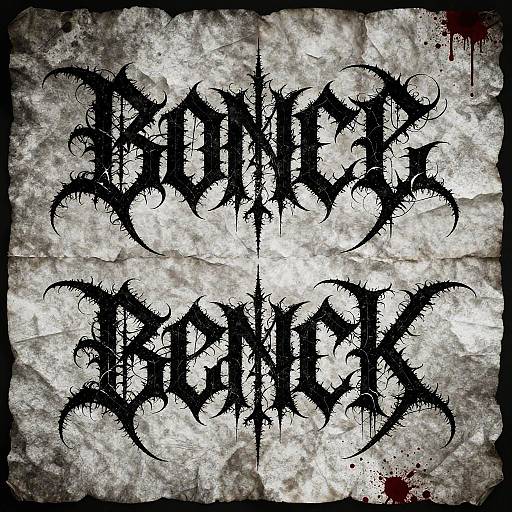 Chaotic Black Metal Band Font