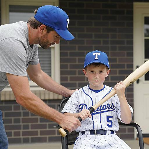 Baseball Bond: A Special Moment Captured