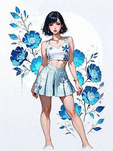 Stylish Woman in Chic Outfit