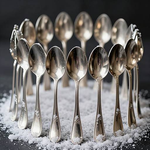 Surreal Silver Spoons Tableau