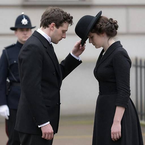 Victorian Gentleman Doffs His Hat