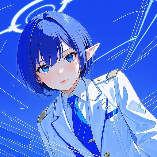 Illustration of Aoi (blue archive), blue archive in the style of Kfr