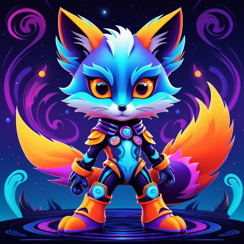 Vengeful Little Fox Illustration Design