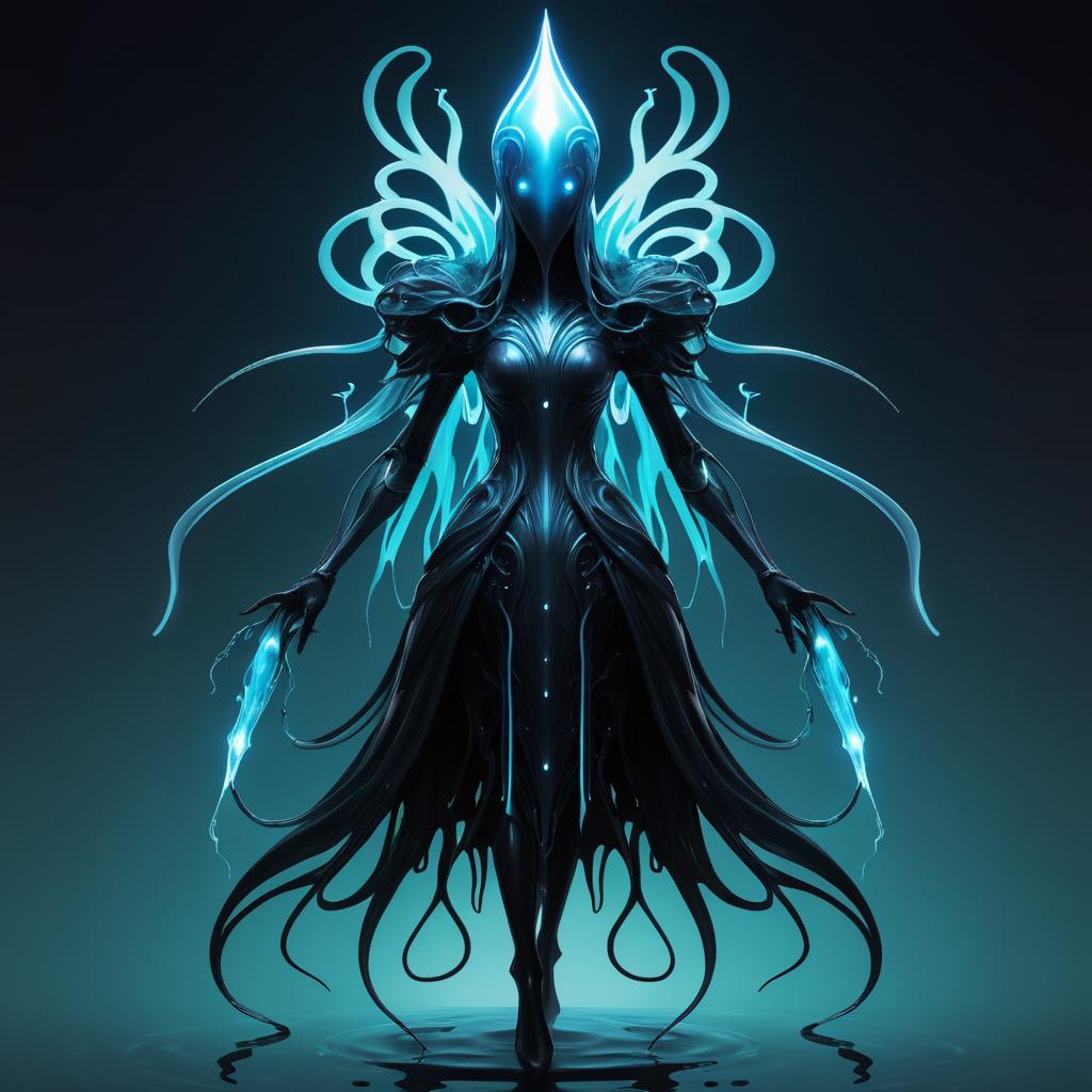 Ethereal Wraith with Squid Parasite Concept