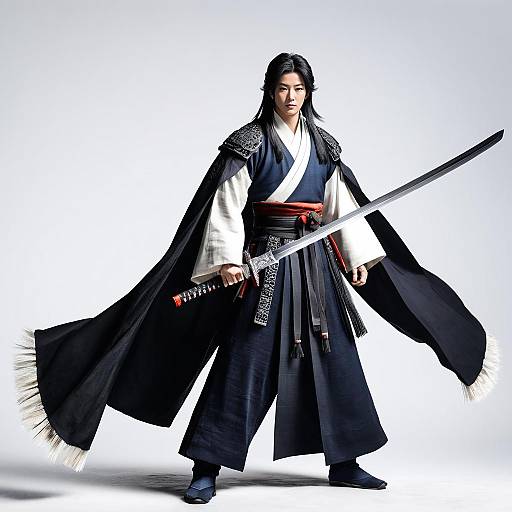 Masterful Male Swordsman in Hanfu