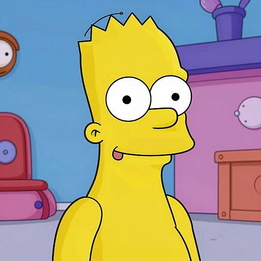 Simpsonized Vibrant Cartoon Portrait