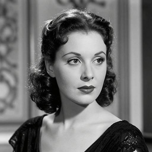 Vintage Black-and-White Hollywood Portrait