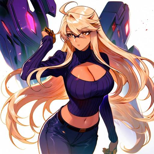 Illustration of Alma armas, va-11 hall-a in the style of Bae (baebae)