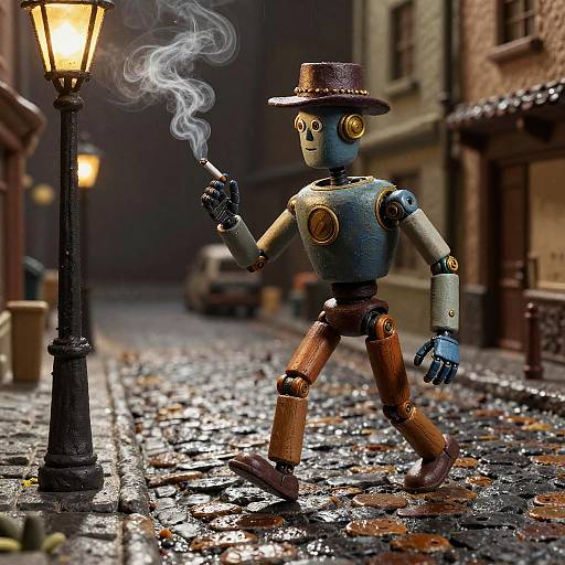 Claymation 1920s Robotic Detective Noir