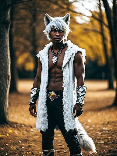 Lifestyle costume photo of Jack howl. Cosplay clothes