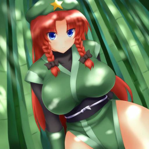 Hong Meiling in a Bamboo Forest