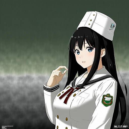 Illustration of Murakami (girls und panzer), girls und panzer in the style of Swd3e2