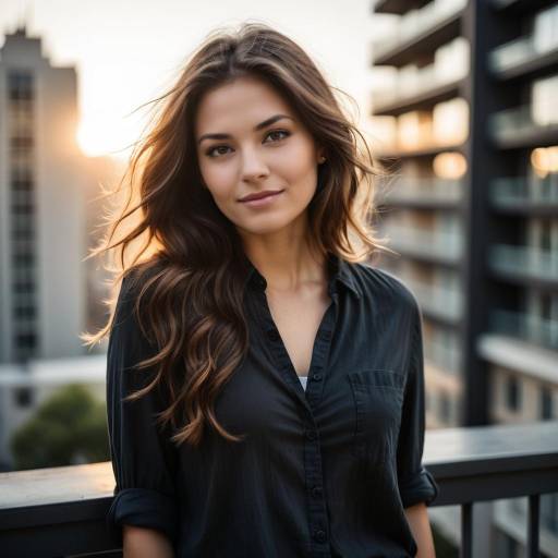 Cinematic Urban Portrait of Young Woman