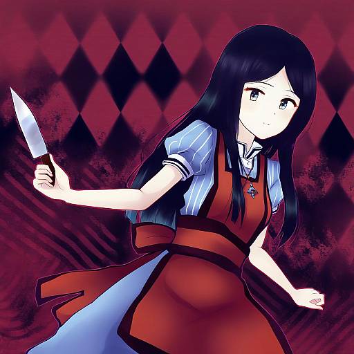 Illustration of Alice liddell (american mcgee's alice), american mcgee's alice in the style of Uranaishi (miraura)