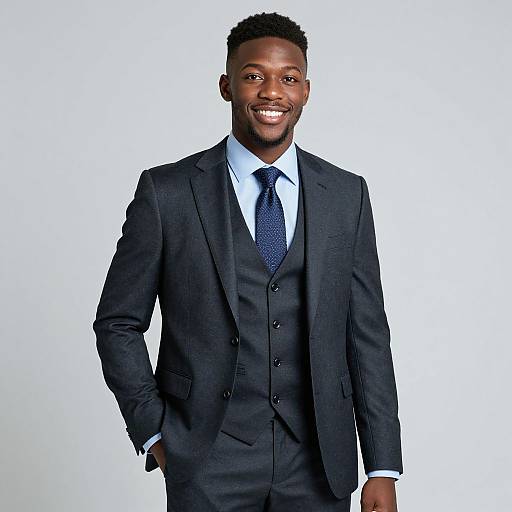 Confident Young African American Man Portrait