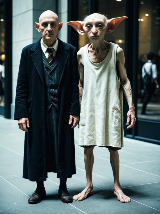Photorealistic Dobby Costume Cosplay Photo