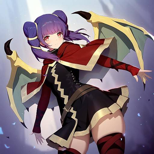 Illustration of Myrrh (fire emblem), fire emblem in the style of Rekaerb maerd
