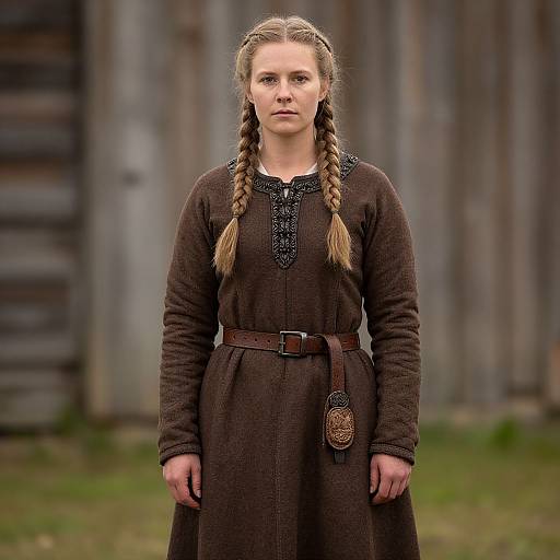 Viking Woman in Historical Dress
