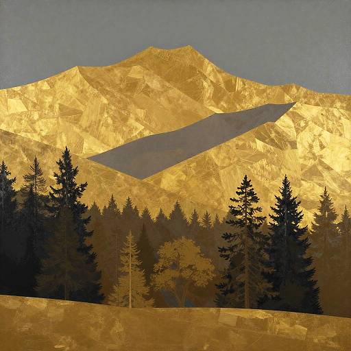 Conceptual Landscape in Bold Hues