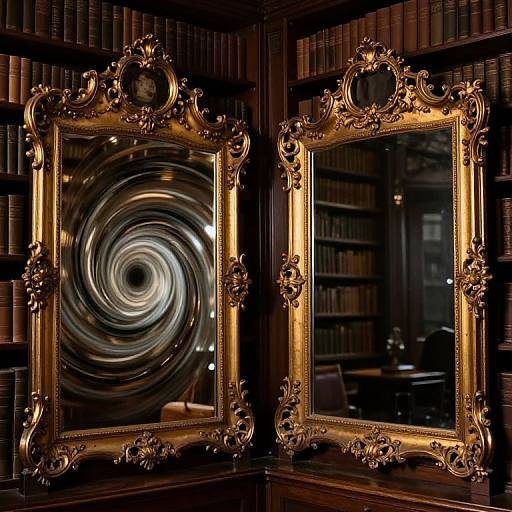 Mirrors of Alternate Realities in Library