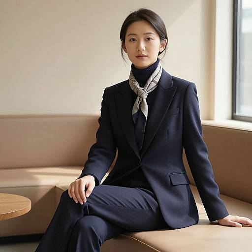 Sophisticated Highneck Professional OOTD