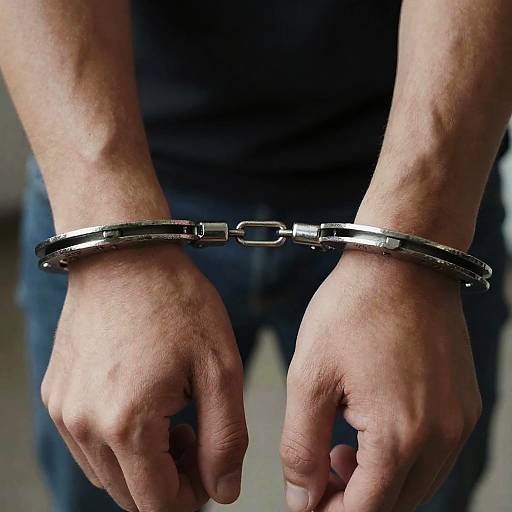 Hyperrealistic Handcuffing Close-Up