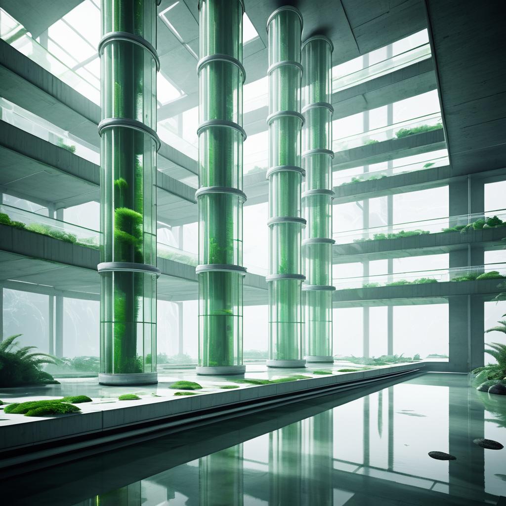 Futuristic Sci-Fi Algae Research Lab Design