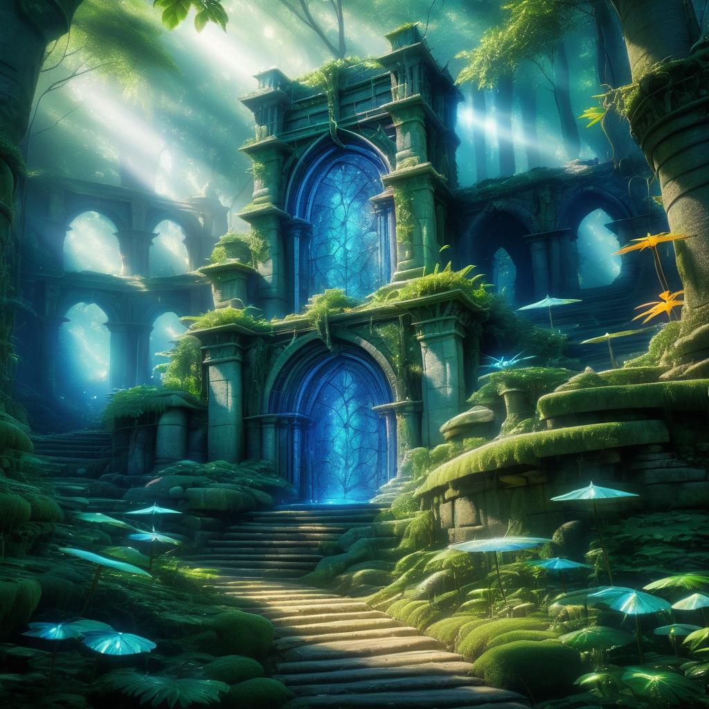 Enchanting Ancient Ruins in Fairy Forest