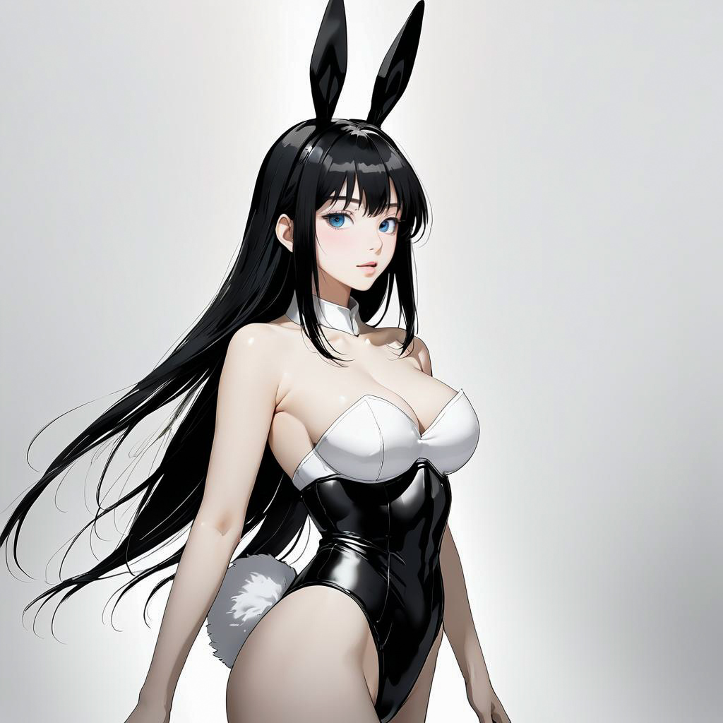 Surprised Bunny Girl Warrior in Haze