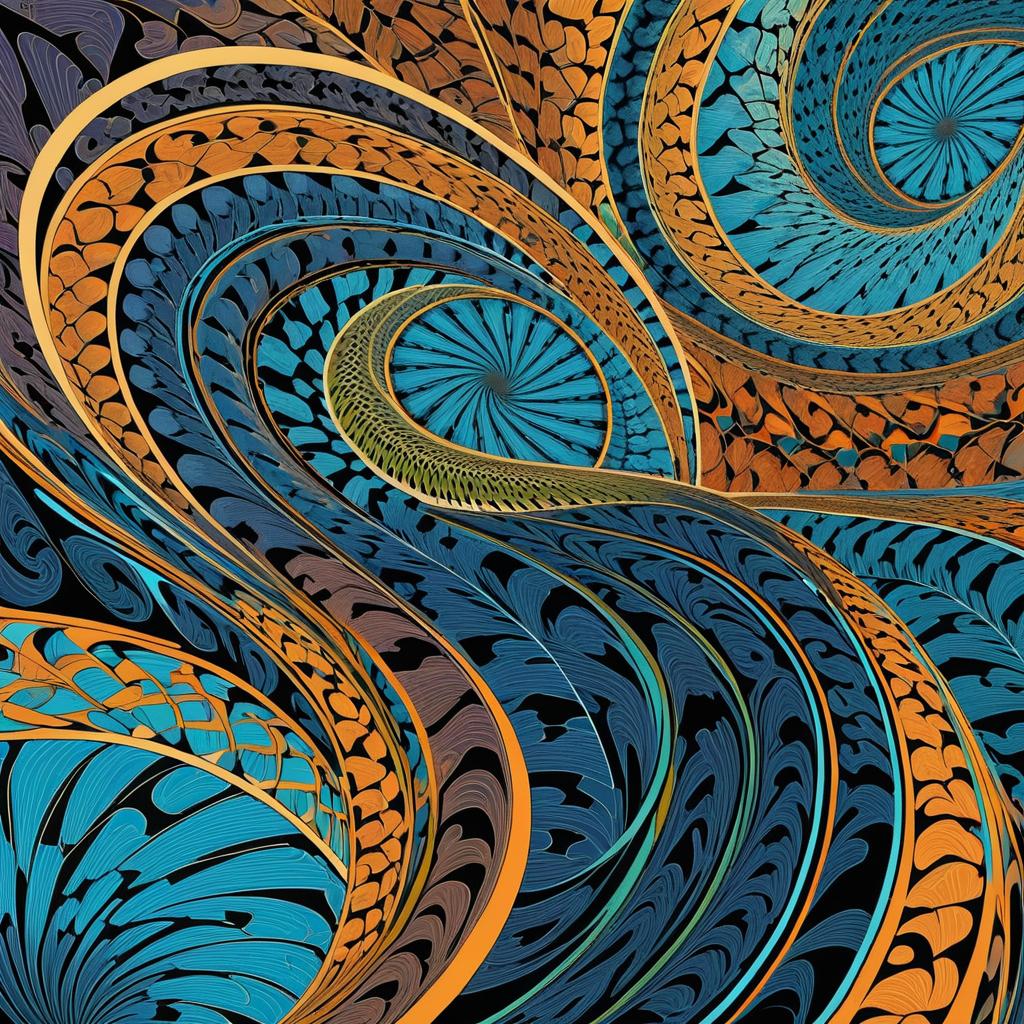 Fractal Patterns in Escher-Inspired Art