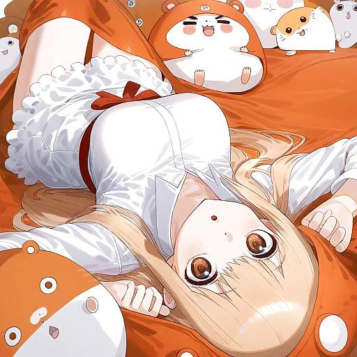 Illustration of Doma umaru, himouto! umaru-chan in the style of Kfr