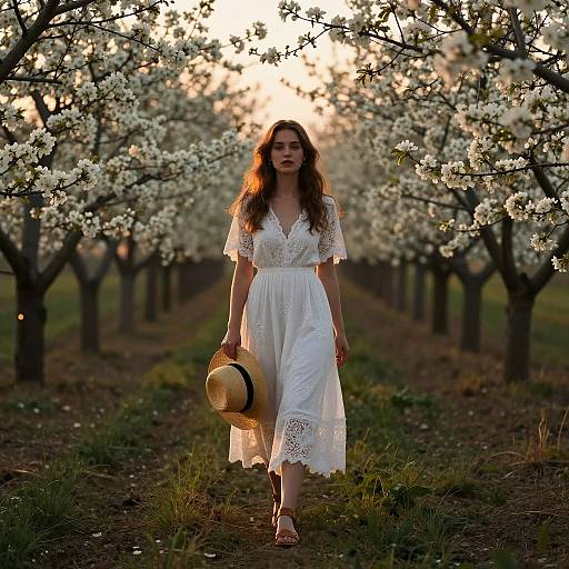Sunrise Cherry Orchard Elegance