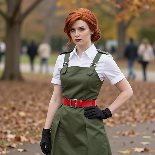 Photo-Realistic Redfield Cosplay in Autumn