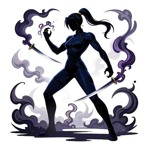 Pop Art Shadow Assassin Illustration