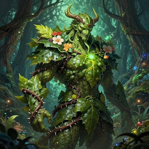 Fantasy Plant Monster Guardian Art