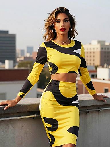 Trans Woman Rooftop Fashion Editorial