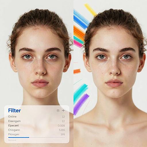 Creative Split-Screen Skinny Filter Visualization