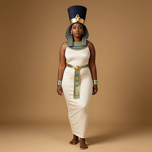 Plus Size Nefertiti Costume Portrait