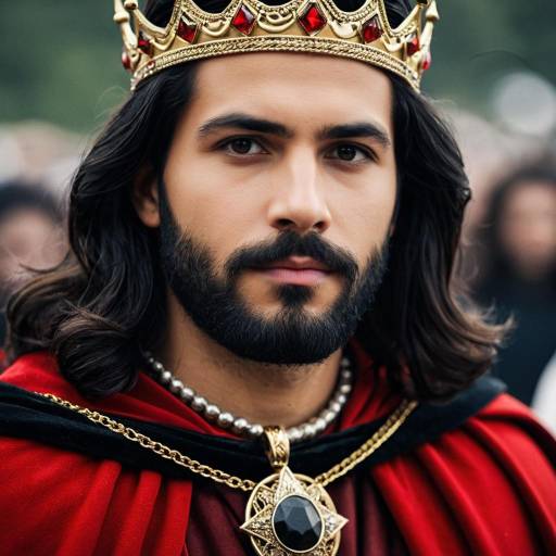 Portrait of Man in King Menes Costume