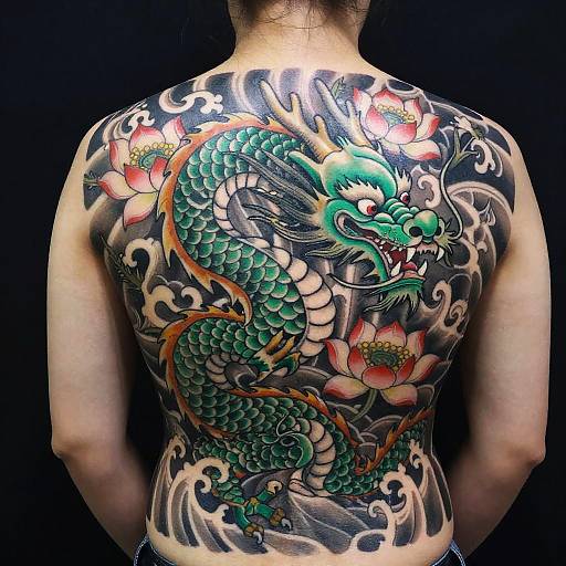 Traditional Chinese Dragon Tattoo Design