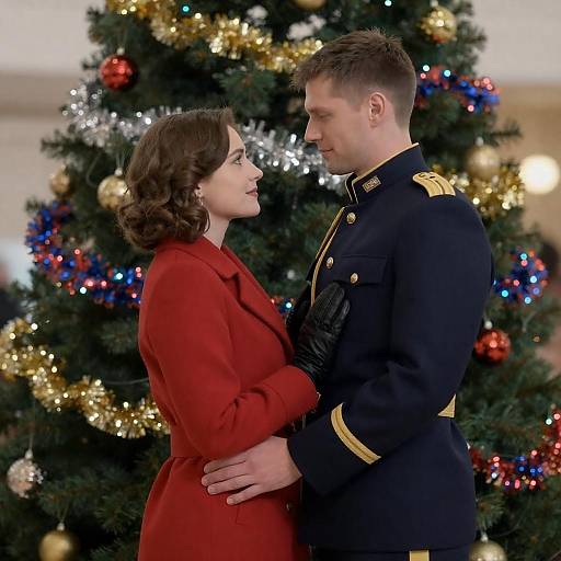 Festive Love by the Christmas Tree