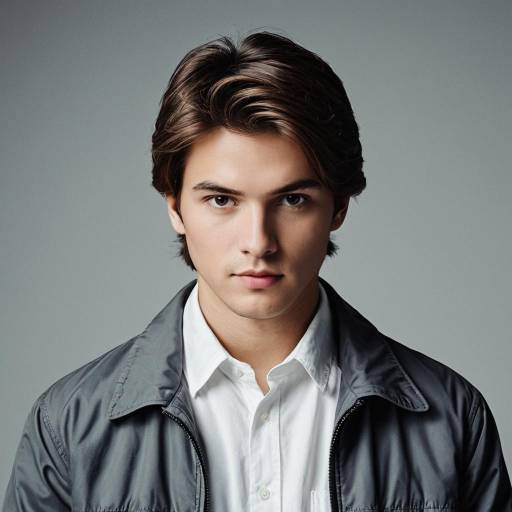 Portrait of Young Man in Casual Work Clothes