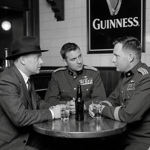 Intense Gathering at the Bar Table
