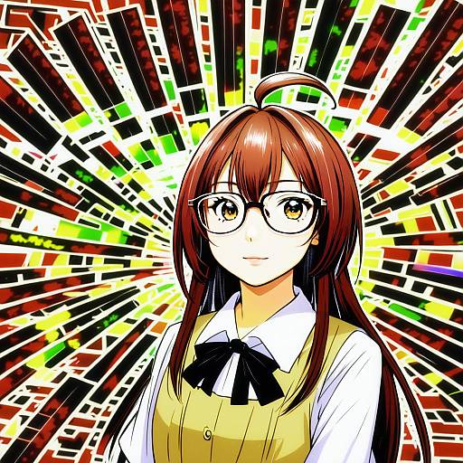 Illustration of Hasegawa chisame, mahou sensei negima! in the style of Maki (seventh heaven maxion)